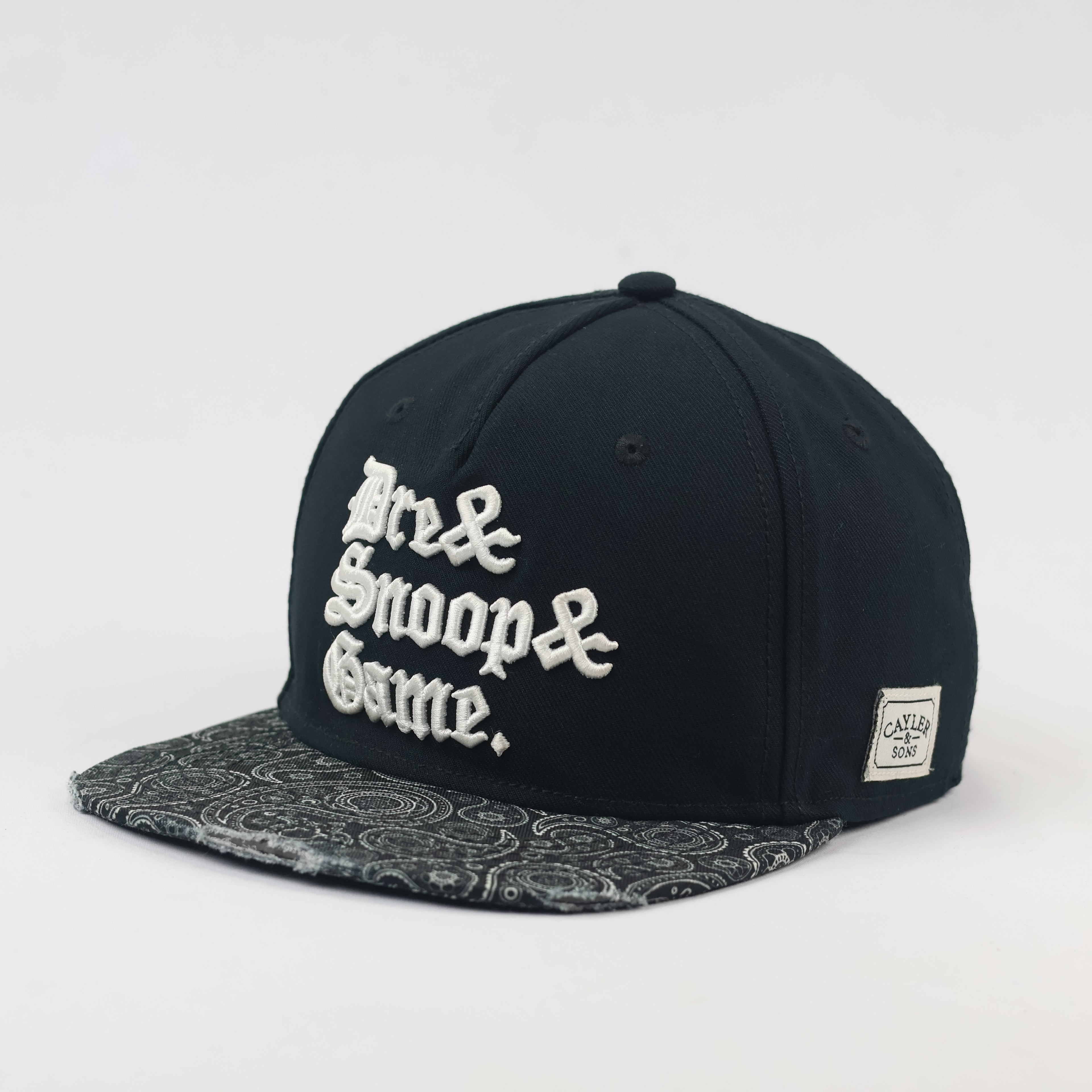 Vintage Style Hip Hop Thrifted Snapback – Cayler & Sons Paisley Brim Hat