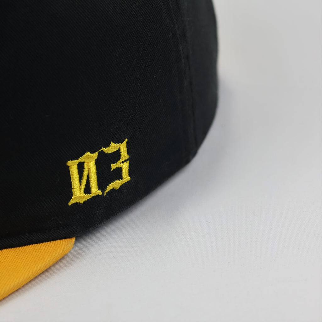 America New York Vintage Thrifted Baseball Hat – Adjustable Yellow Brim Snapback