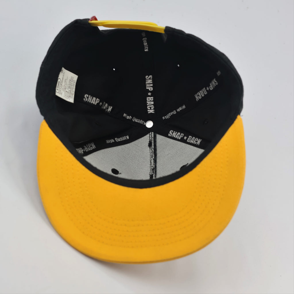 America New York Vintage Thrifted Baseball Hat – Adjustable Yellow Brim Snapback
