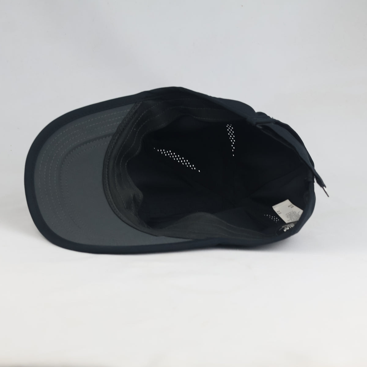 Thrifted Nike Black Swoosh Dri-FIT Running Cap (56-57cm) | 10514