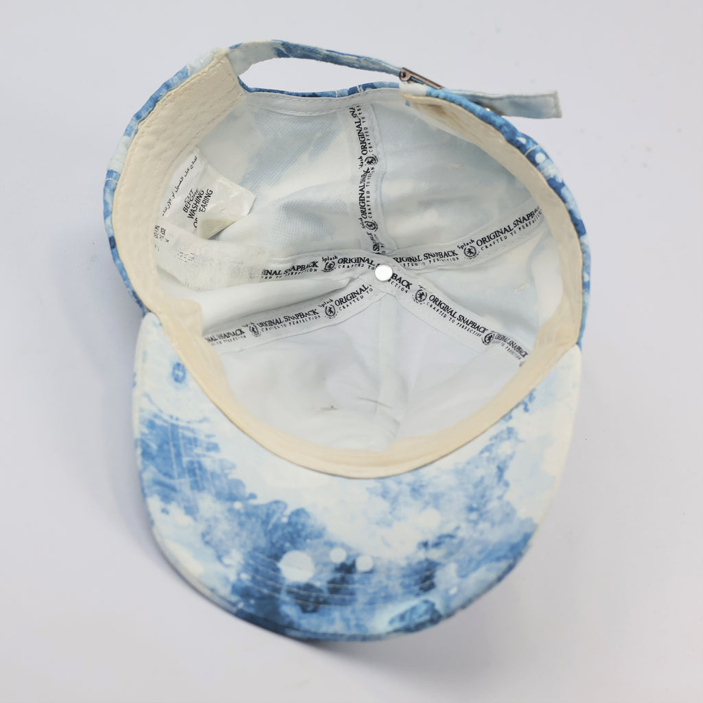Vintage Style SF Tie-Dye Baseball Cap – Blue & White Adjustable Hat
