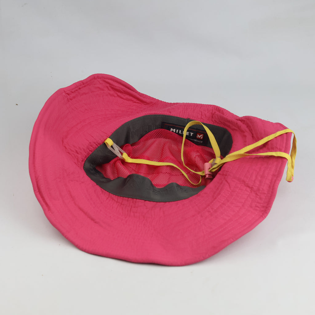 Thrifted Millet Bright Pink Wide Brim Sun Hat (57cm)