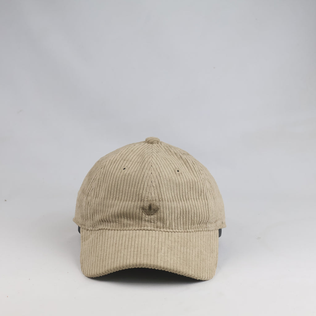 Thrifted Adidas Originals Tan Corduroy Strapback Cap (56-57cm) | 10513