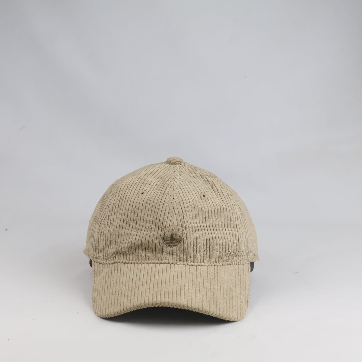 Thrifted Adidas Originals Tan Corduroy Strapback Cap (56-57cm) | 10513