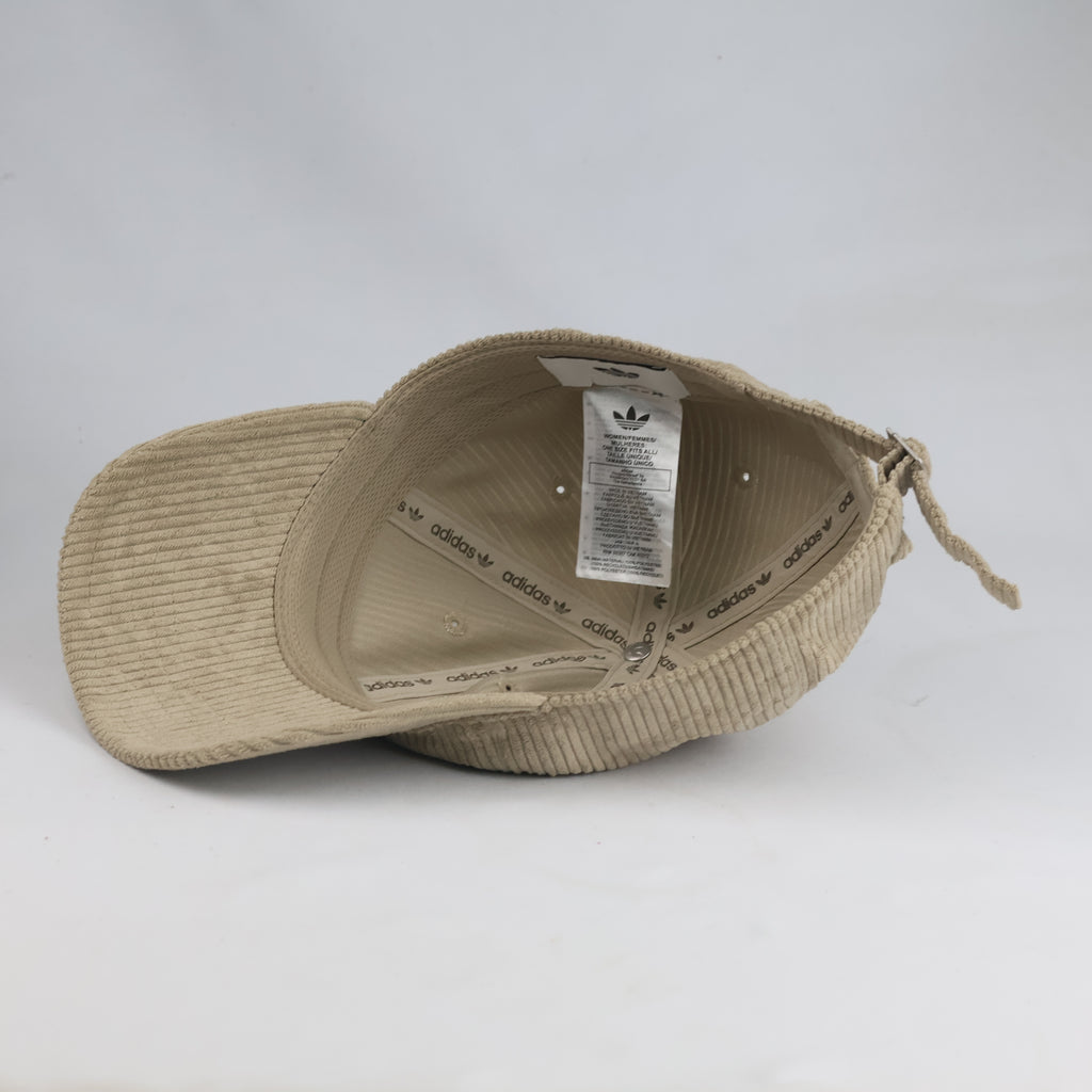 Thrifted Adidas Originals Tan Corduroy Strapback Cap (56-57cm) | 10513