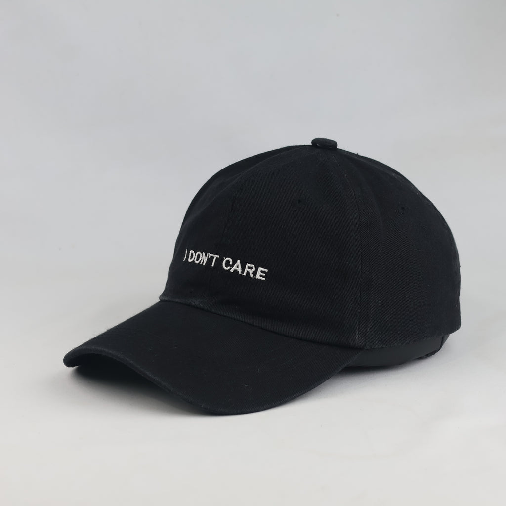 Thrifted Minimalist Black Quote Baseball Cap (56-57cm) | 10580