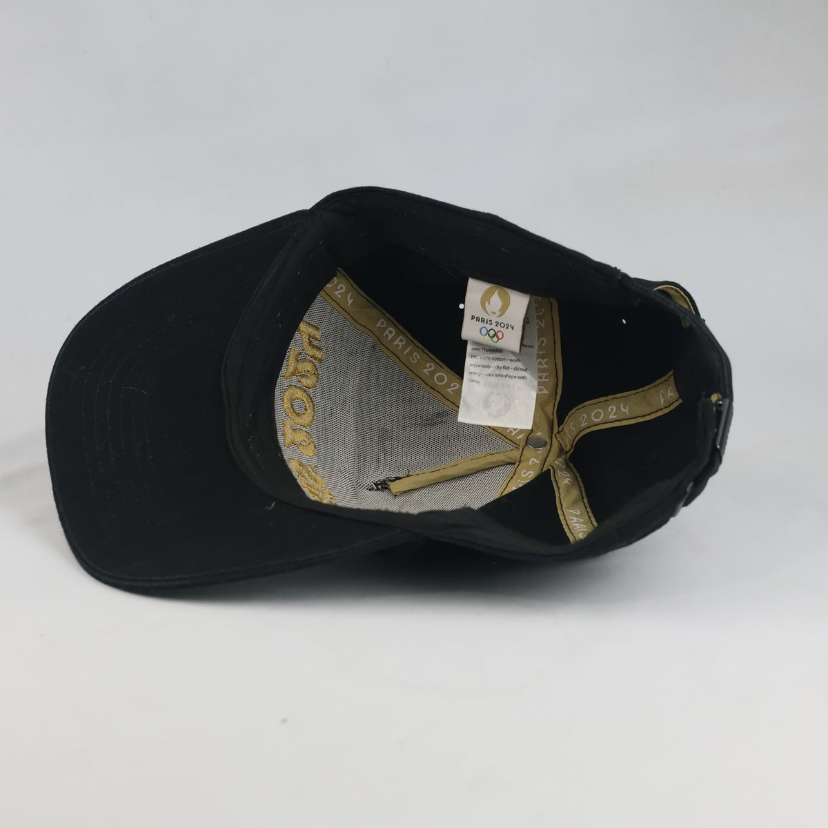 Thrifted Paris 2024 Olympic Games Black Strapback Hat (56-57cm) | 10586