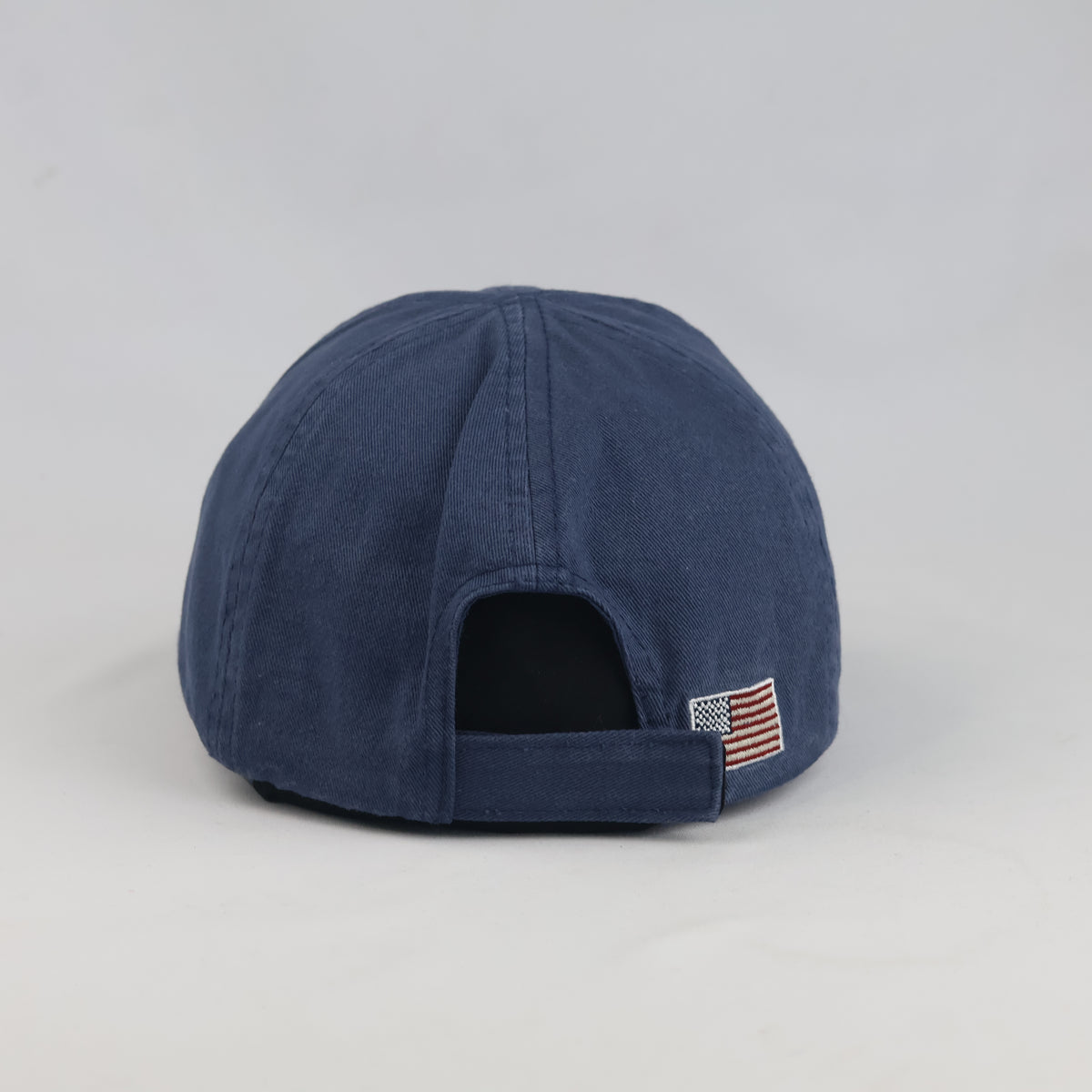 Thrifted Zara Cotton Blue Baseball Cap with US Flag (54-56cm) | 10526