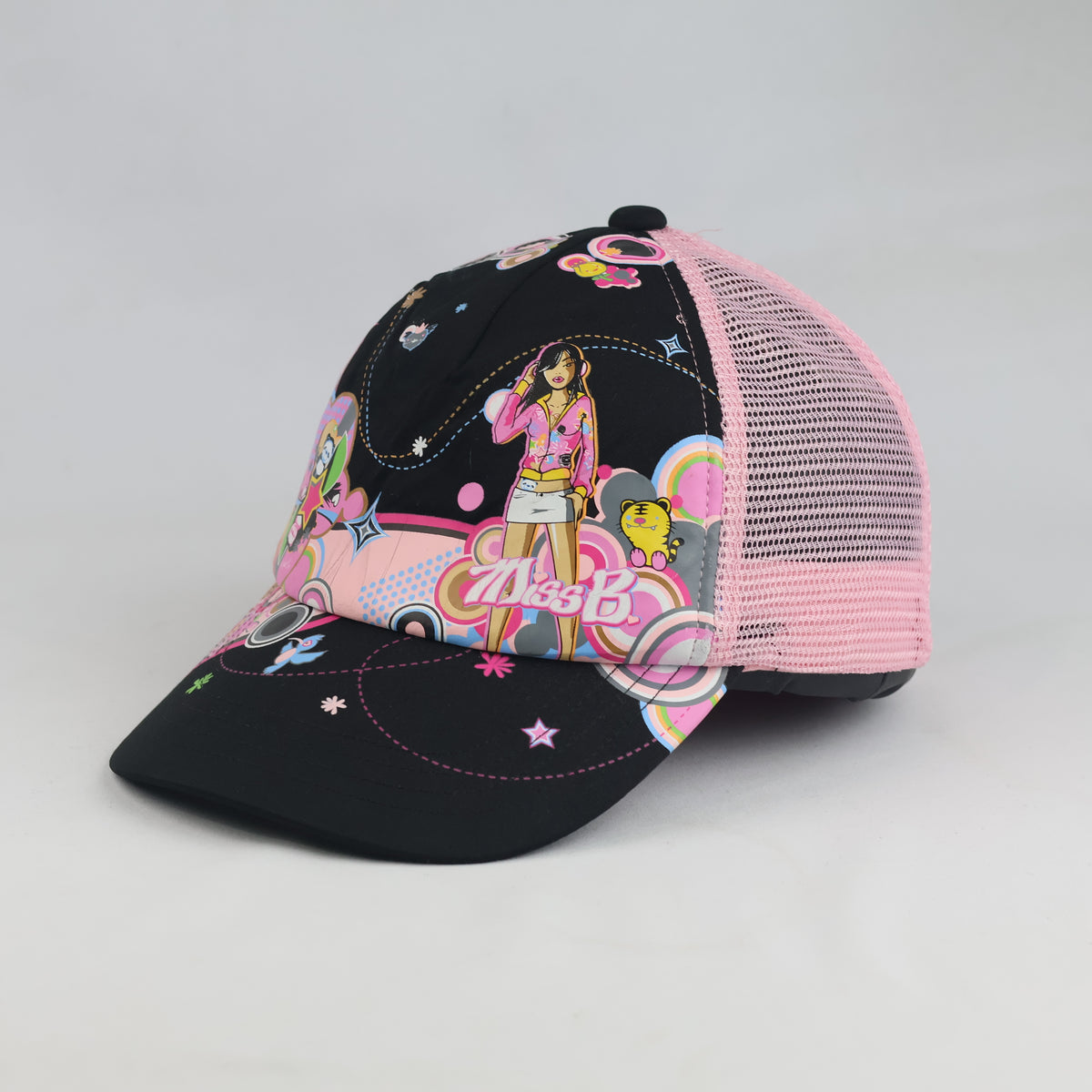 Thrifted Miss B Retro Character Print Snapback Cap (56-58cm) | 10525