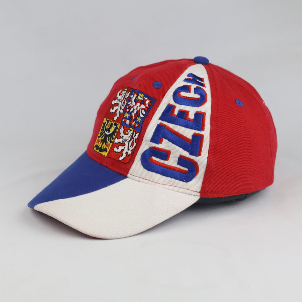 Thrifted Czech Coat of Arms "CZECH" Strapback Hat (57-58cm) | 10557