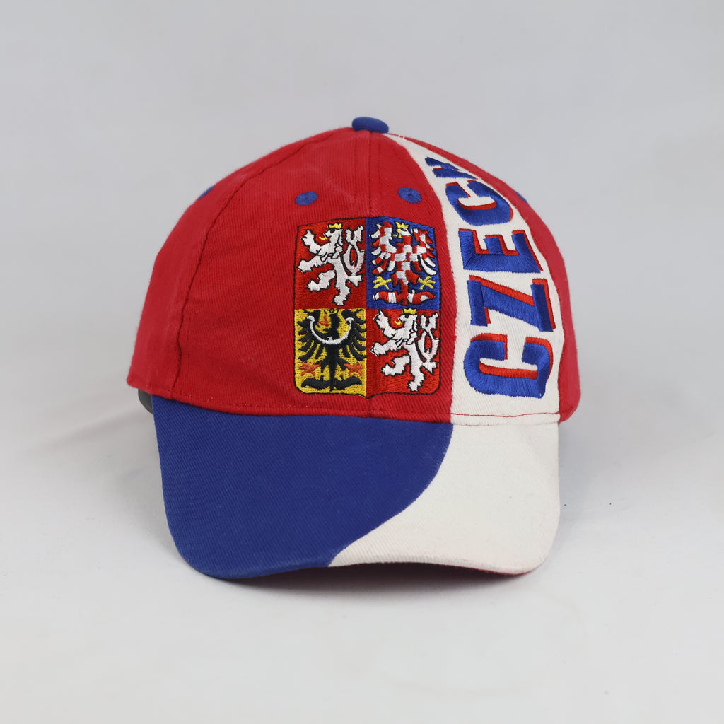 Thrifted Czech Coat of Arms "CZECH" Strapback Hat (57-58cm) | 10557