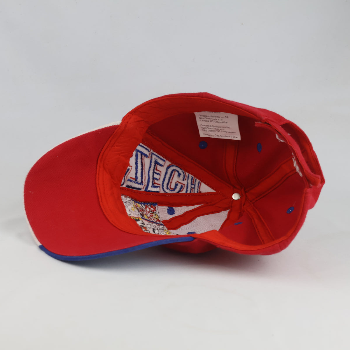Thrifted Czech Coat of Arms "CZECH" Strapback Hat (57-58cm) | 10557