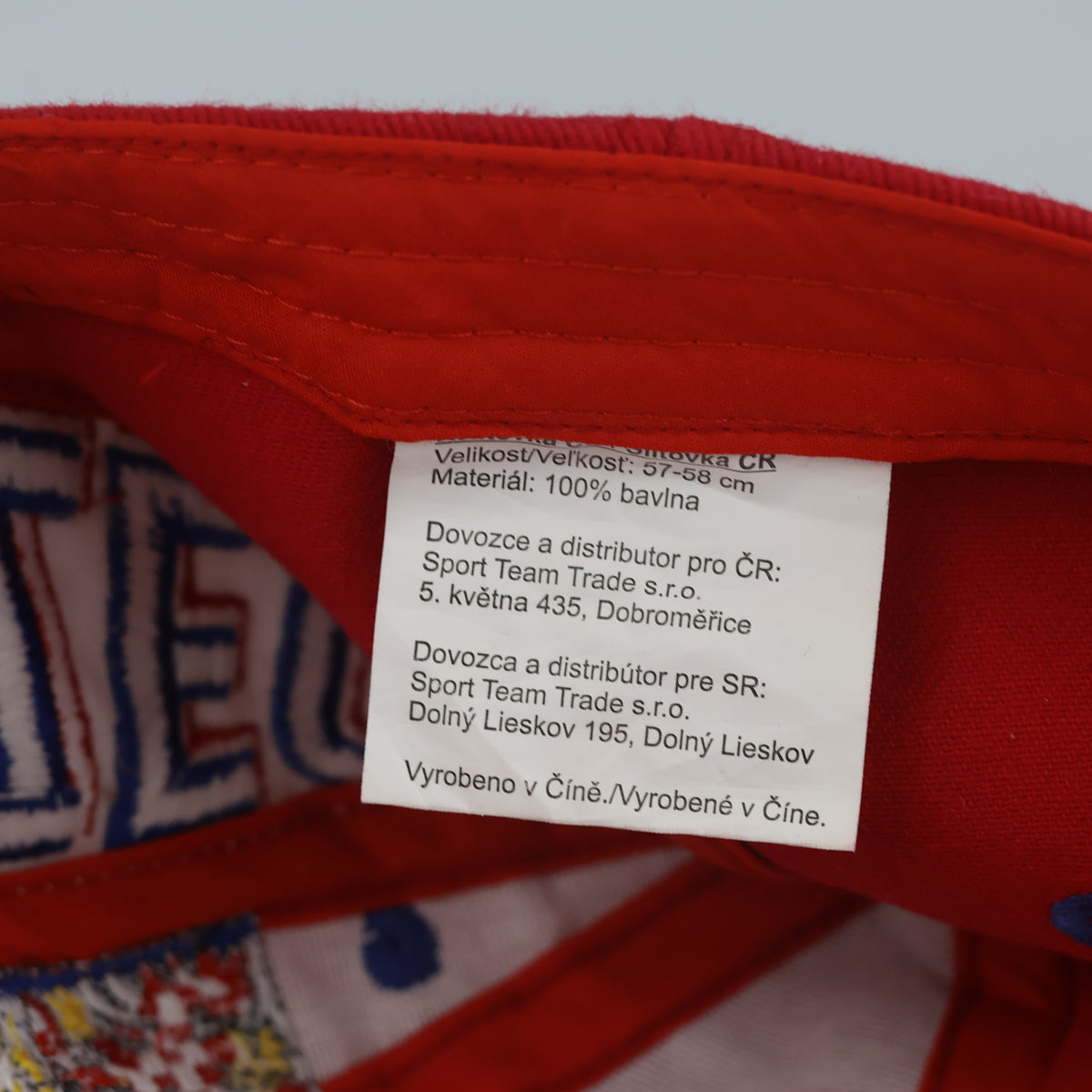 Thrifted Czech Coat of Arms "CZECH" Strapback Hat (57-58cm) | 10557