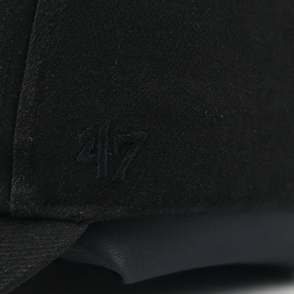 Thrifted NY Yankees '47 Clean Up Cap | Matte Black Embroidered