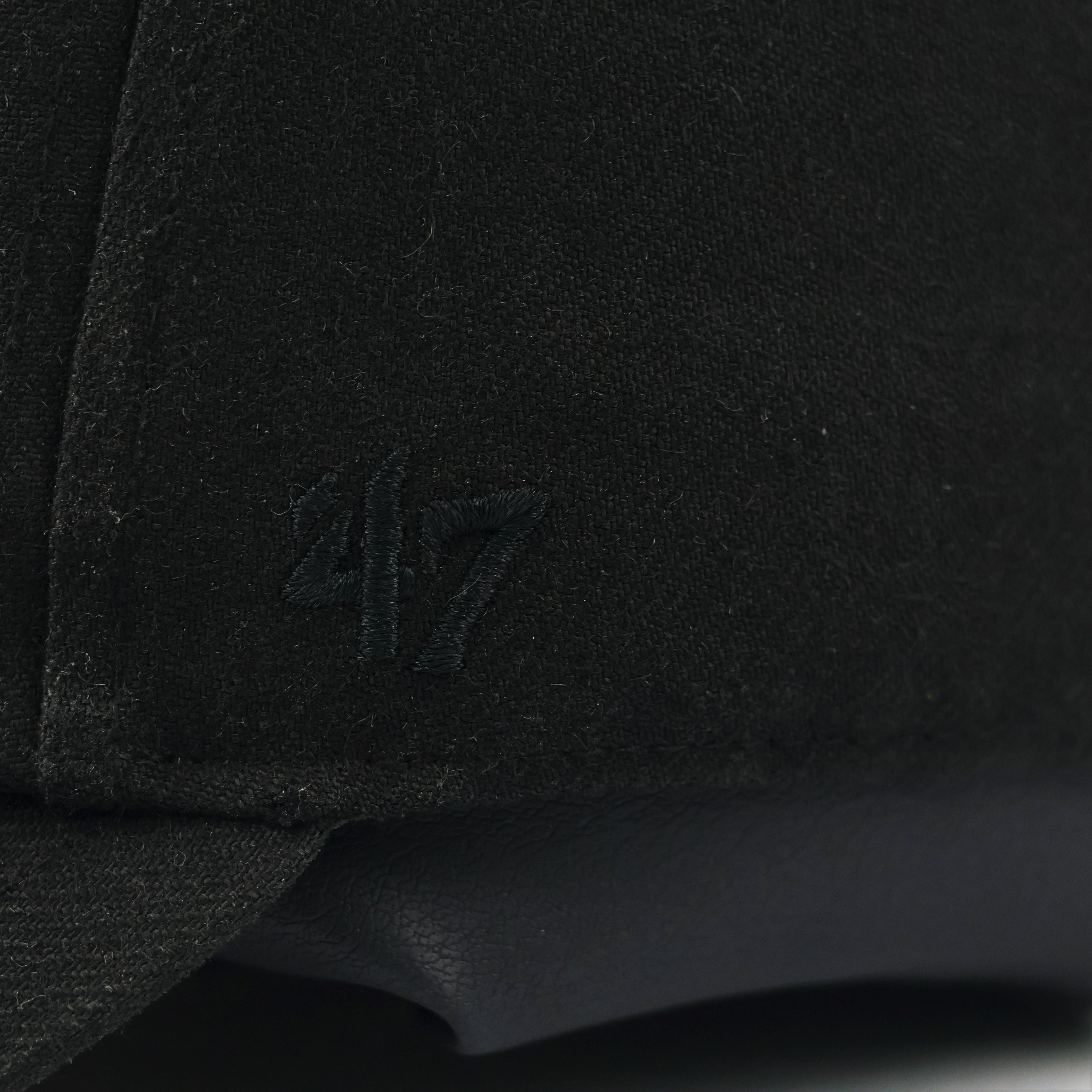 Thrifted NY Yankees '47 Clean Up Cap | Matte Black Embroidered