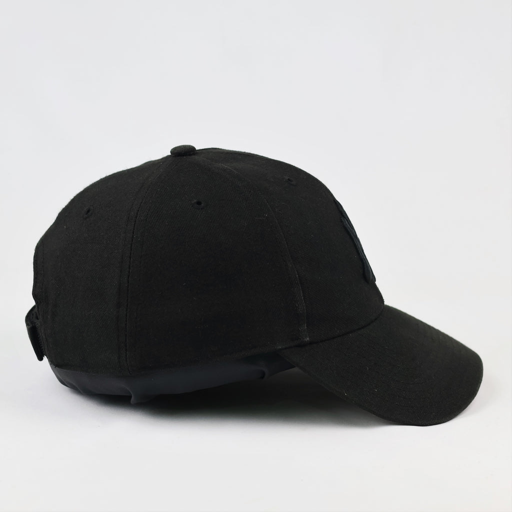 Thrifted NY Yankees '47 Clean Up Cap | Matte Black Embroidered