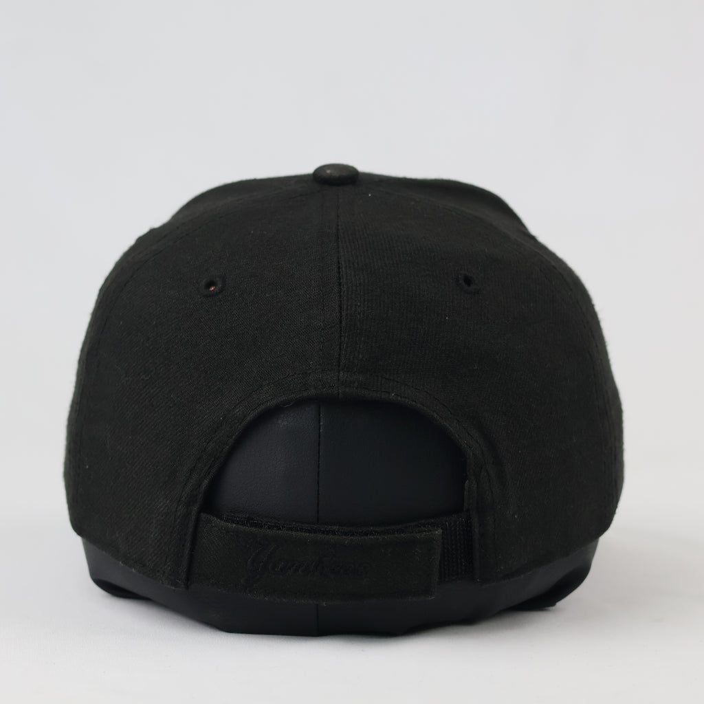 Thrifted NY Yankees '47 Clean Up Cap | Matte Black Embroidered