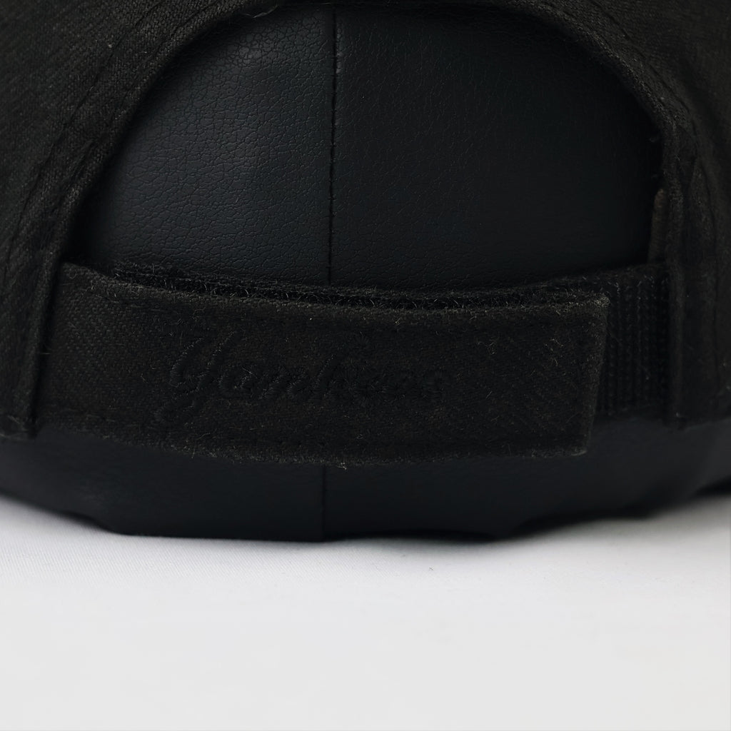 Thrifted NY Yankees '47 Clean Up Cap | Matte Black Embroidered