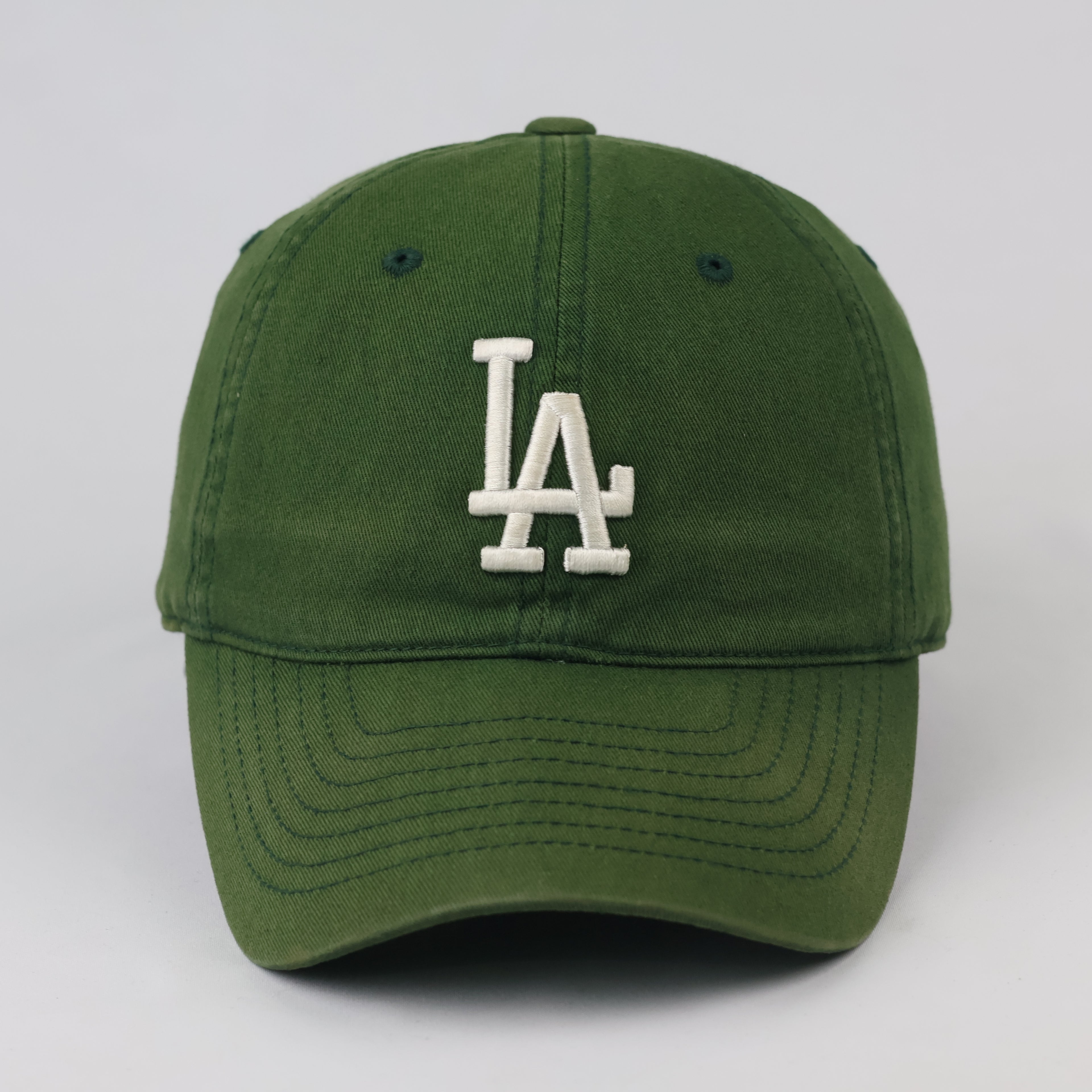 Thrifted LA Dodgers Dark Green Baseball Cap | Adjustable 57-60 cm