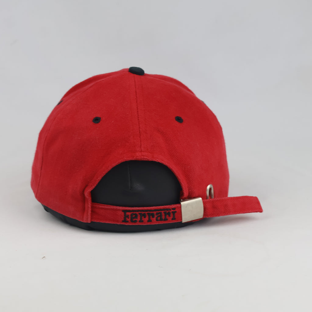 Thrifted Vintage Ferrari Logo Baseball Cap (56-57 cm) | 10529