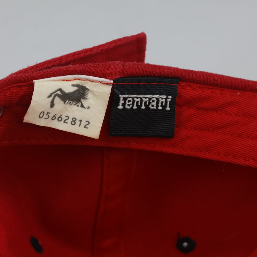 Thrifted Vintage Ferrari Logo Baseball Cap (56-57 cm) | 10529