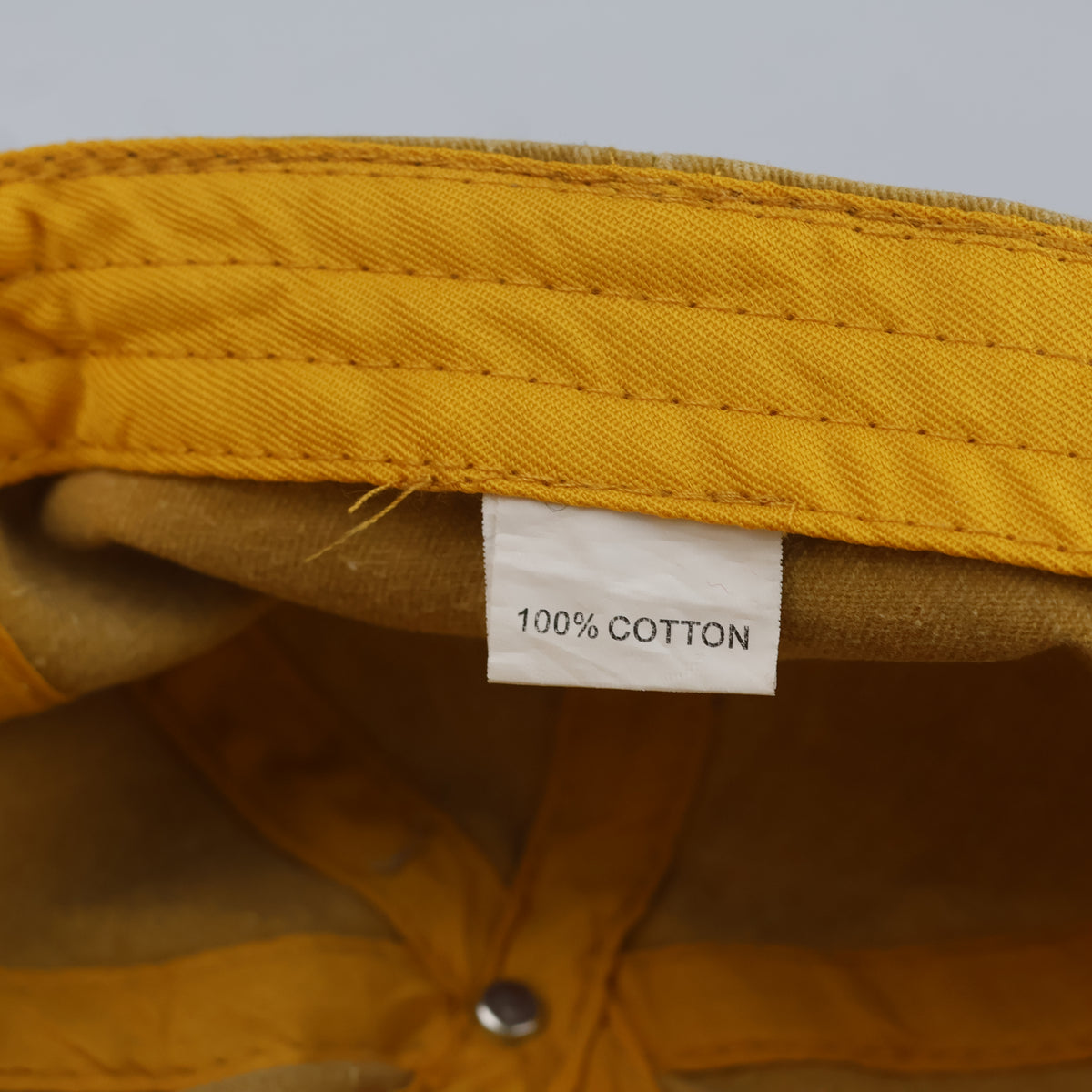 Thrifted Washed Mustard Yellow Blank Dad Hat (57-58cm) | 10530