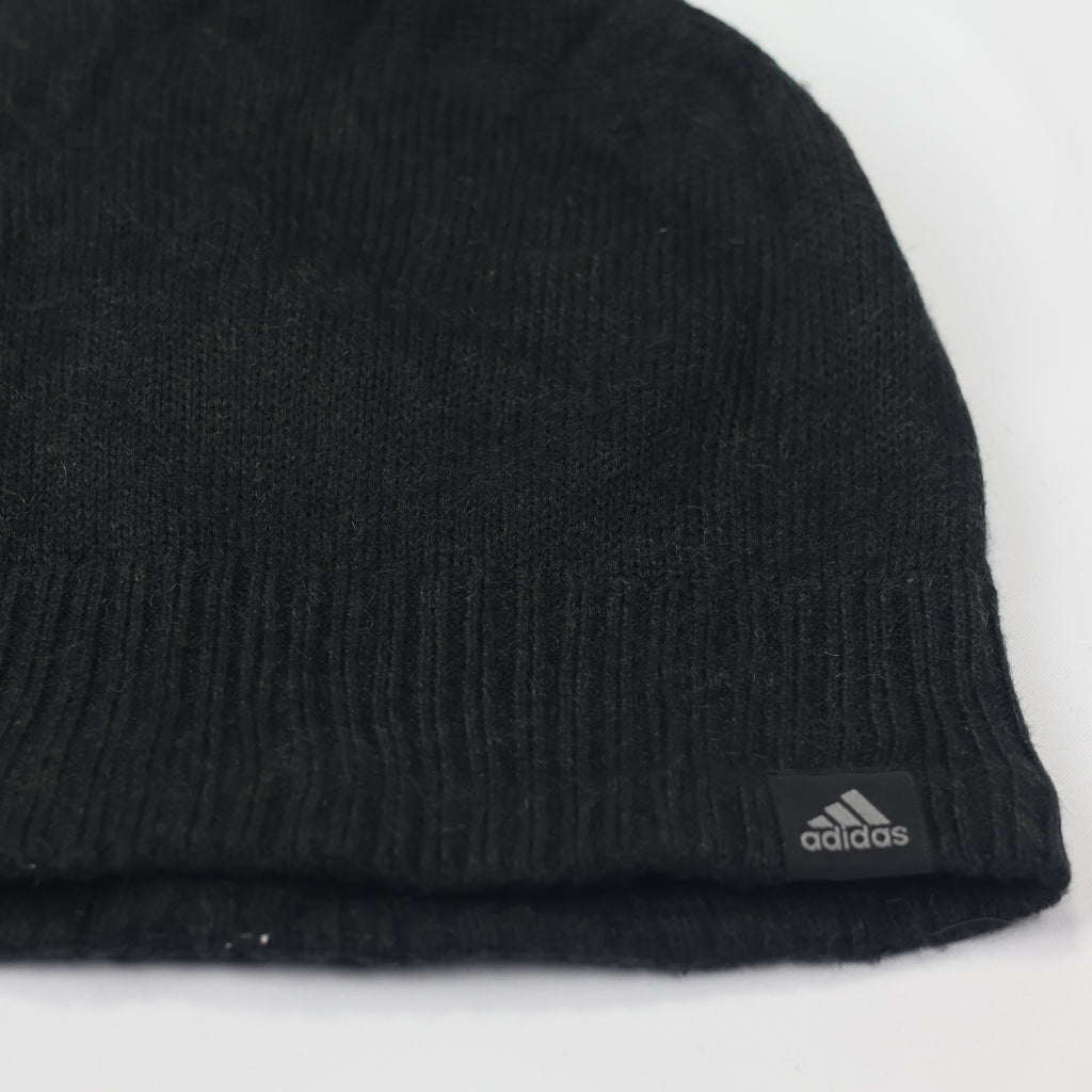 Adidas Black Knit Beanie | Performance Winter Skull Cap | Unisex Gym Wear