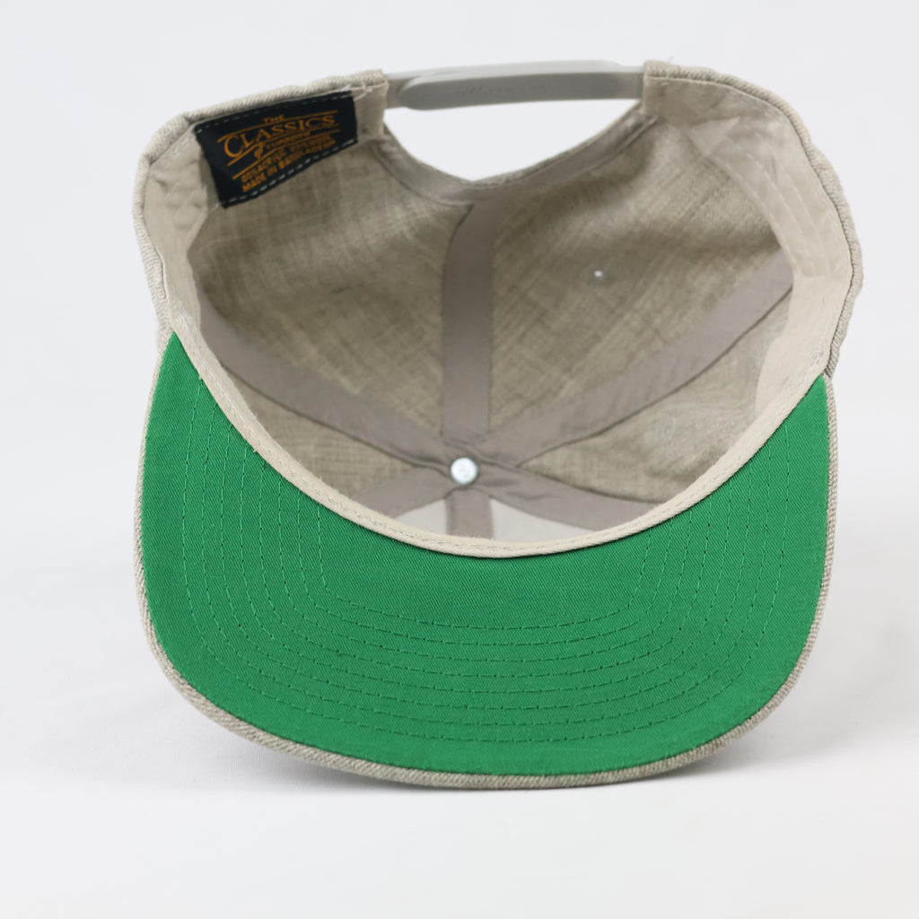 Thrifted Sturm GmbH Grey Wool Blend Cap | Yupoong Snapback 57-59cm