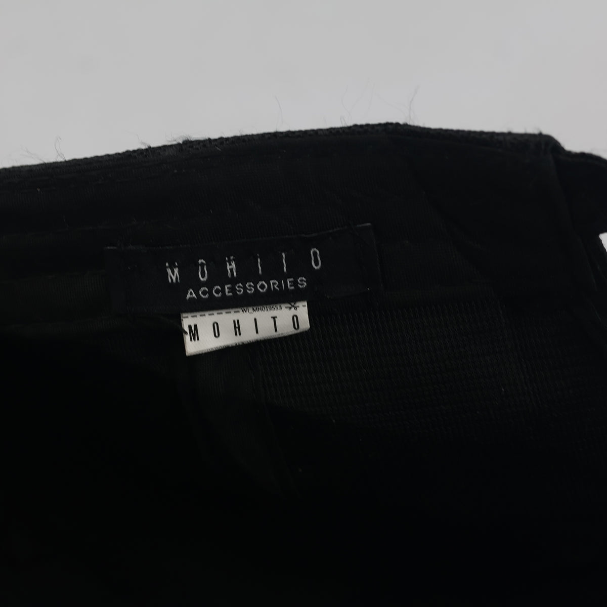 Thrifted Black Jacquard Monogram Adjustable Hat (57-58cm) | 10552
