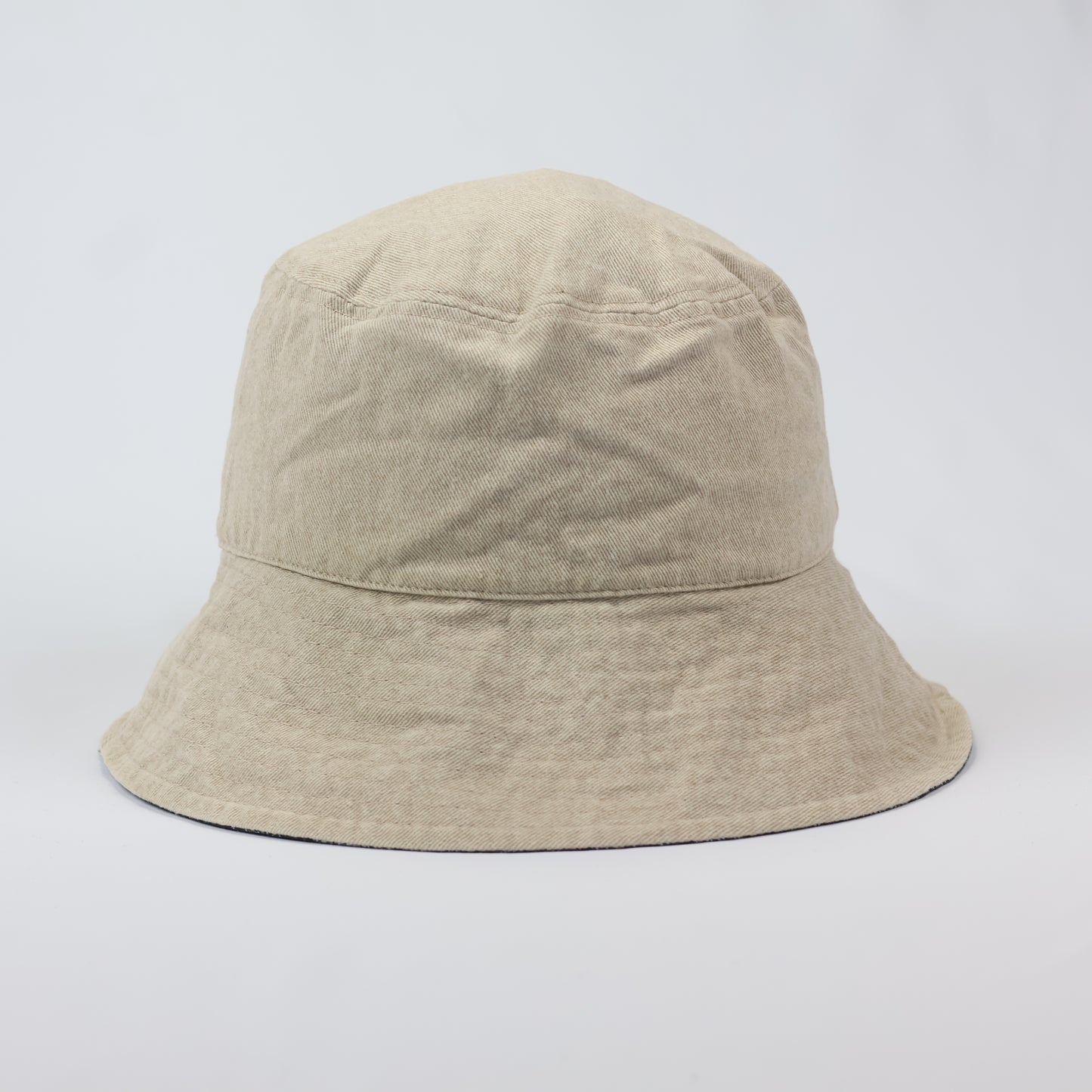 Reversible 2-in-1 Bucket Hat | Black Paisley Bandana & Solid Beige | Unisex