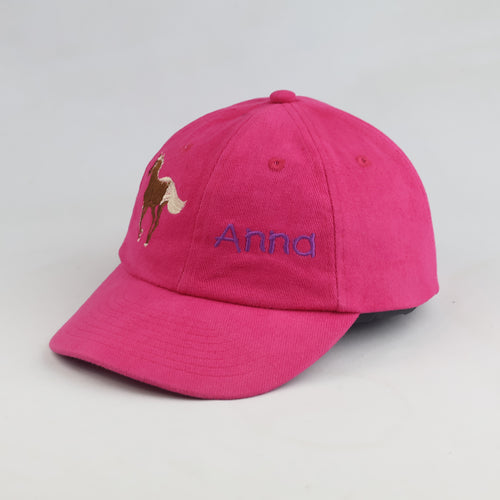 Thrifted Pink Cotton Equestrian Baseball Cap (56-57cm) | 10601
