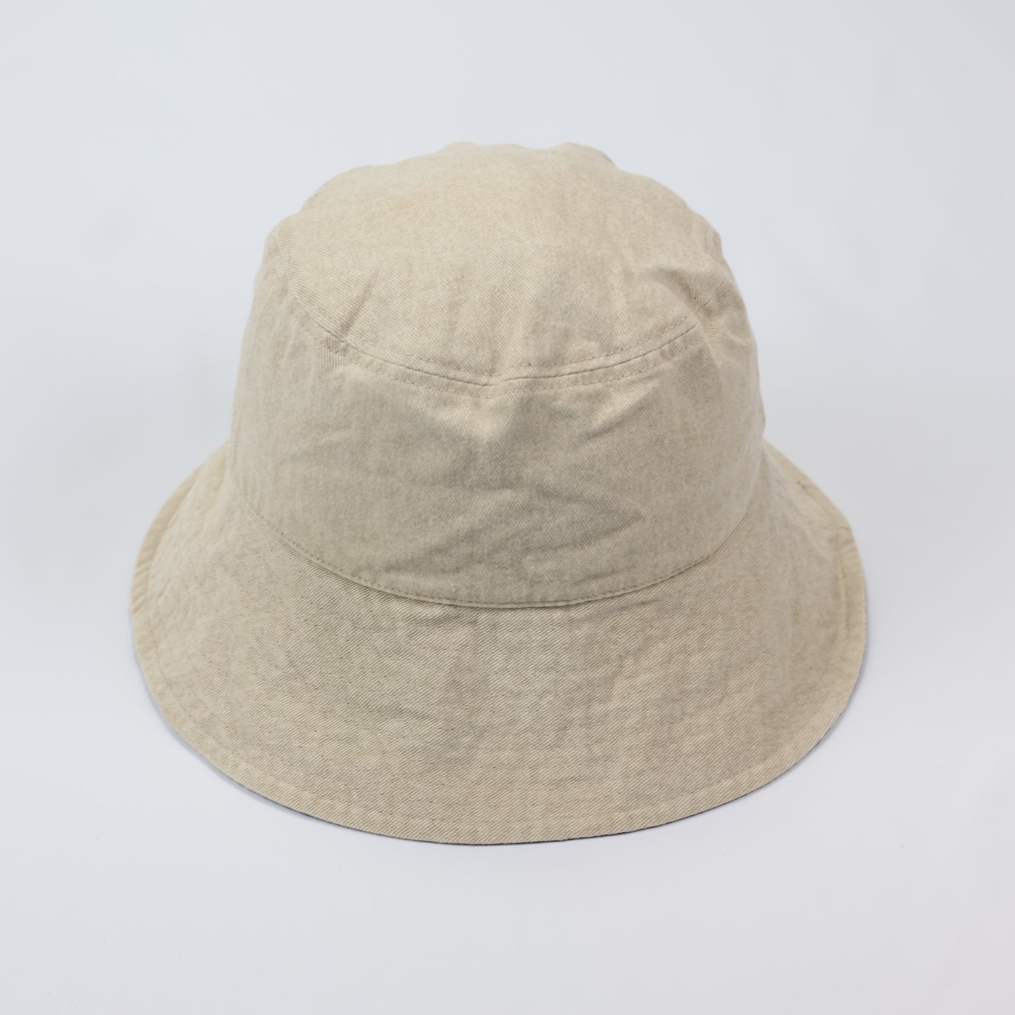 Reversible 2-in-1 Bucket Hat | Black Paisley Bandana & Solid Beige | Unisex