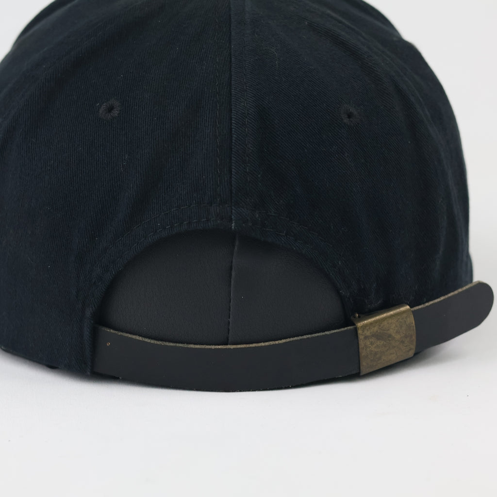 Thrifted Military Aviator Air Rescue Strapback Cap | Black & Tan