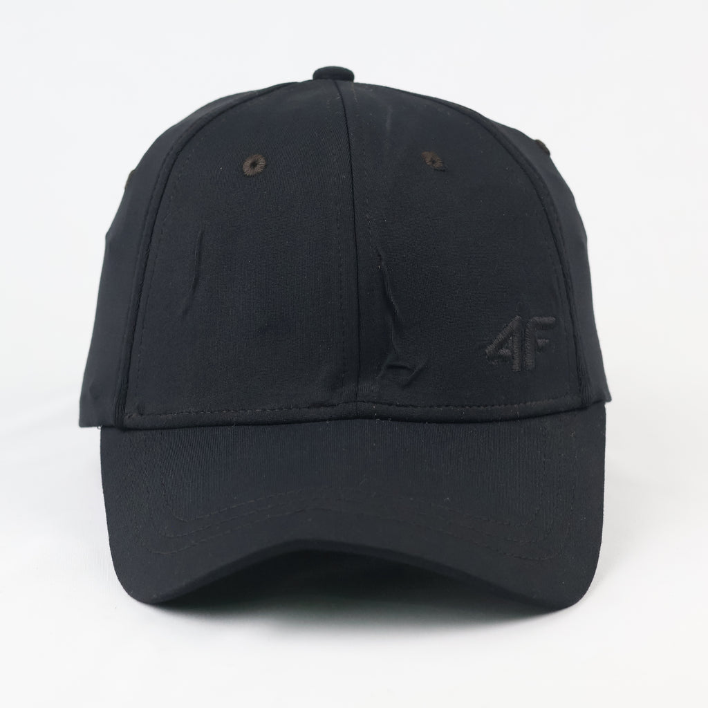 Thrifted 4F Minimalist Matte Black Athletic Hat | Size S/M