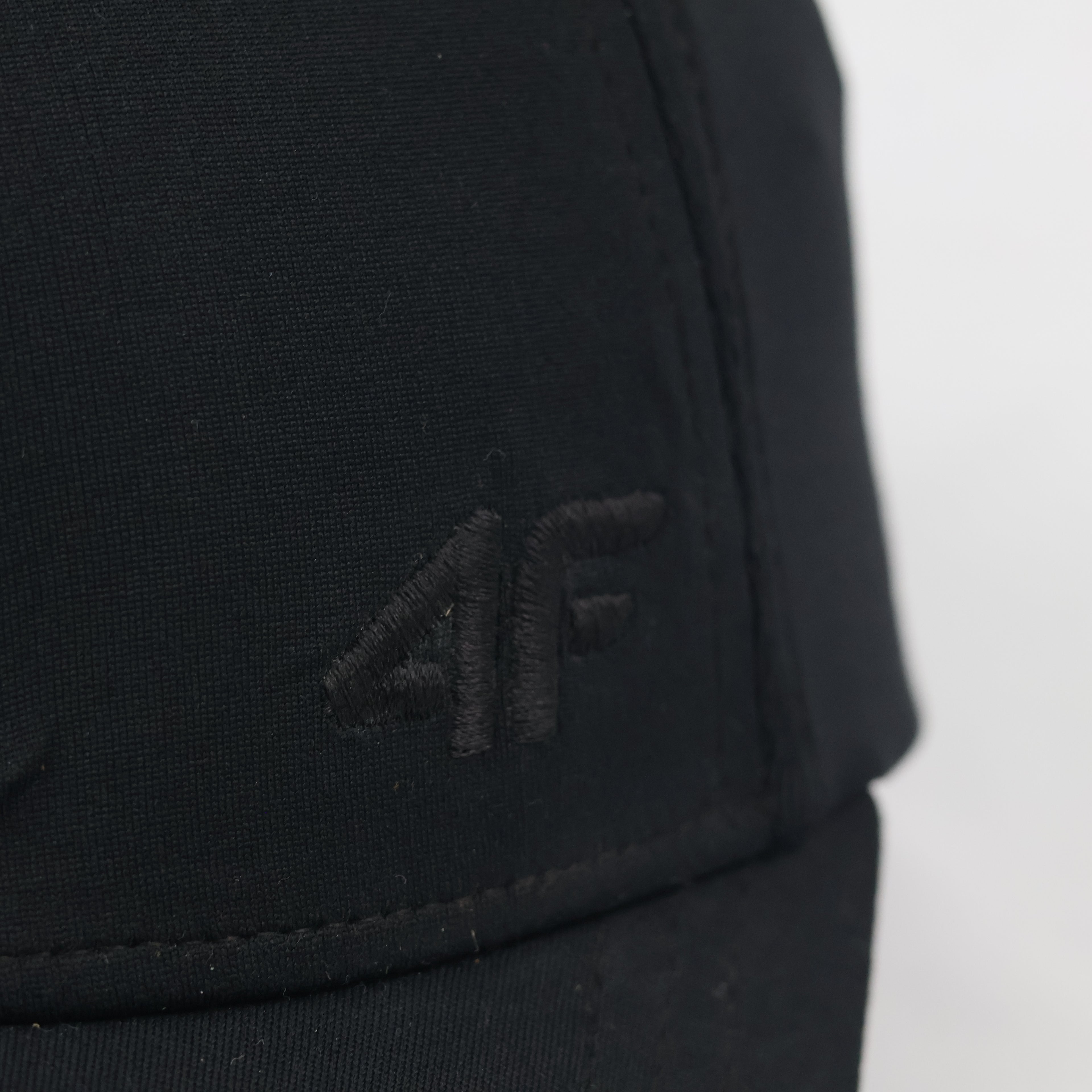 Thrifted 4F Minimalist Matte Black Athletic Hat | Size S/M