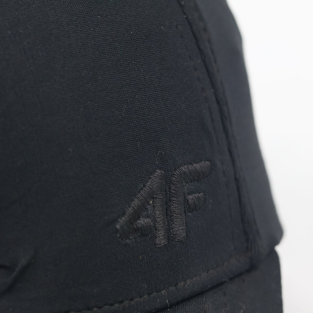Thrifted 4F Minimalist Matte Black Athletic Hat | Size S/M