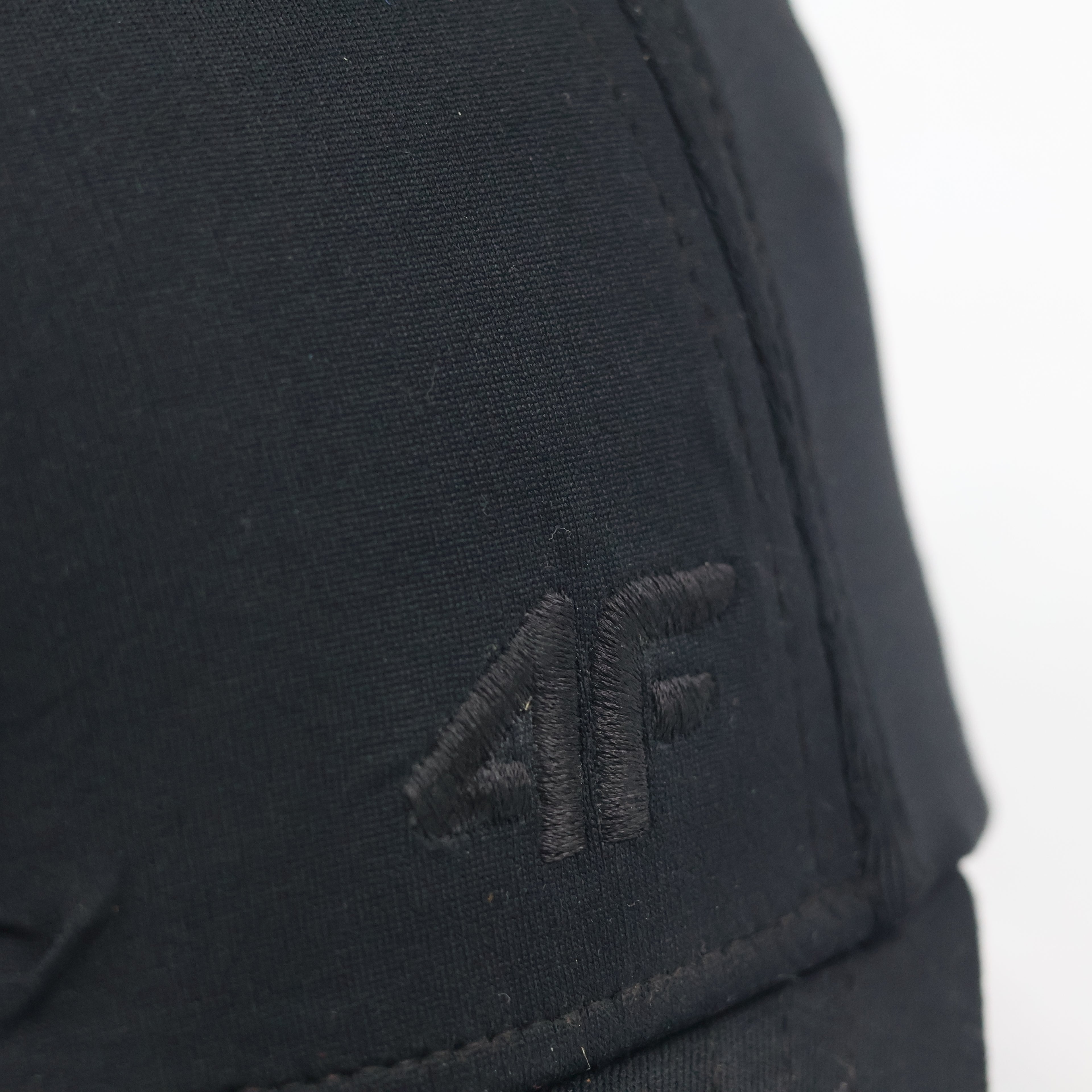 Thrifted 4F Minimalist Matte Black Athletic Hat | Size S/M
