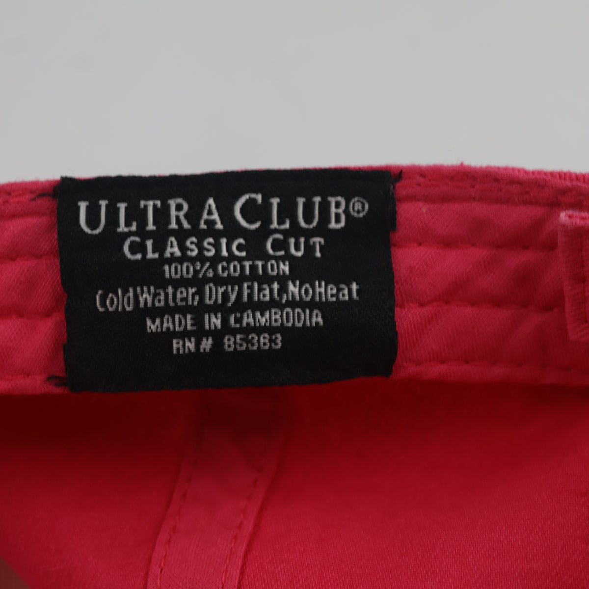 Thrifted UltraClub Classic Cut Pink City Hat (57-58cm) | 10579