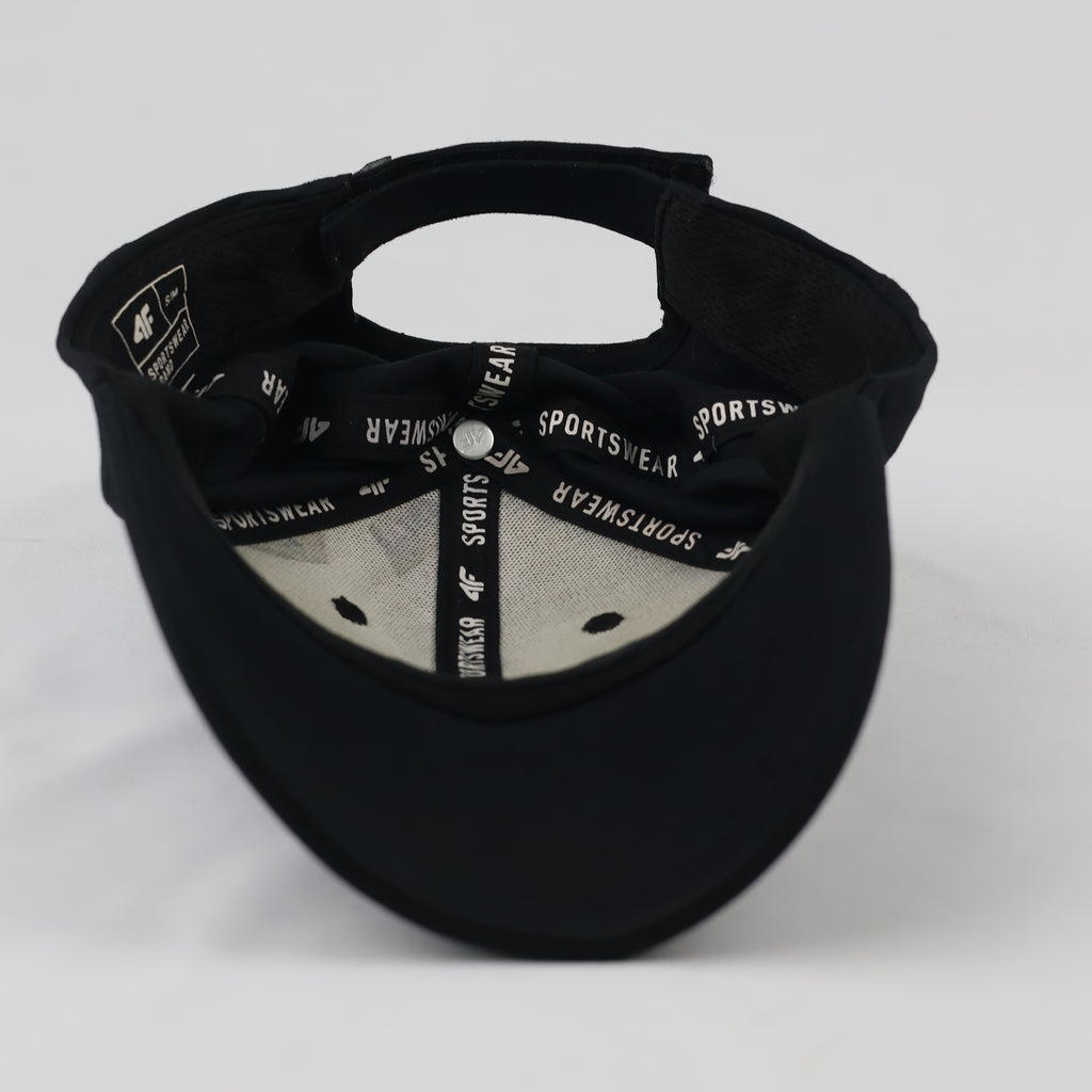 Thrifted 4F Minimalist Matte Black Athletic Hat | Size S/M