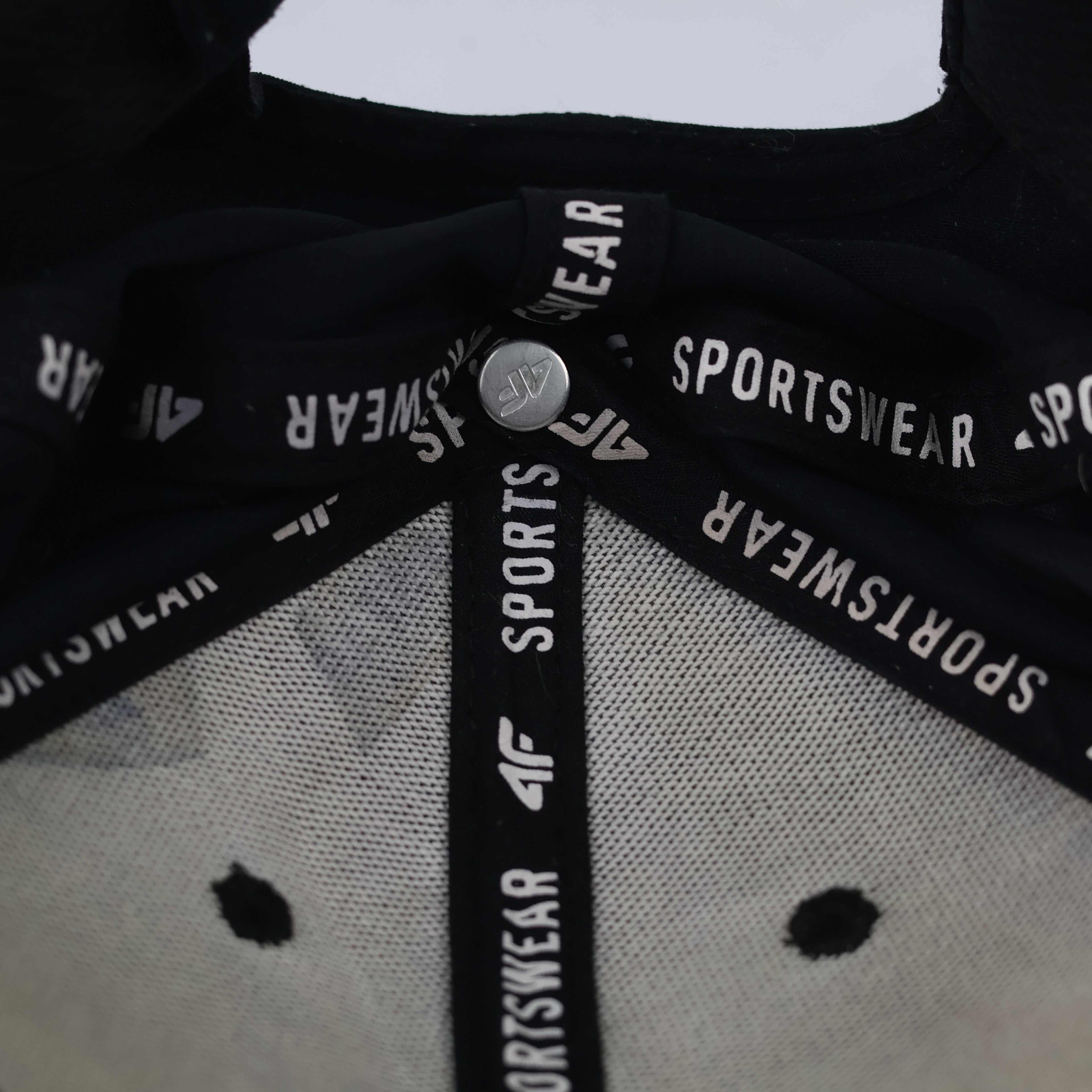 Thrifted 4F Minimalist Matte Black Athletic Hat | Size S/M