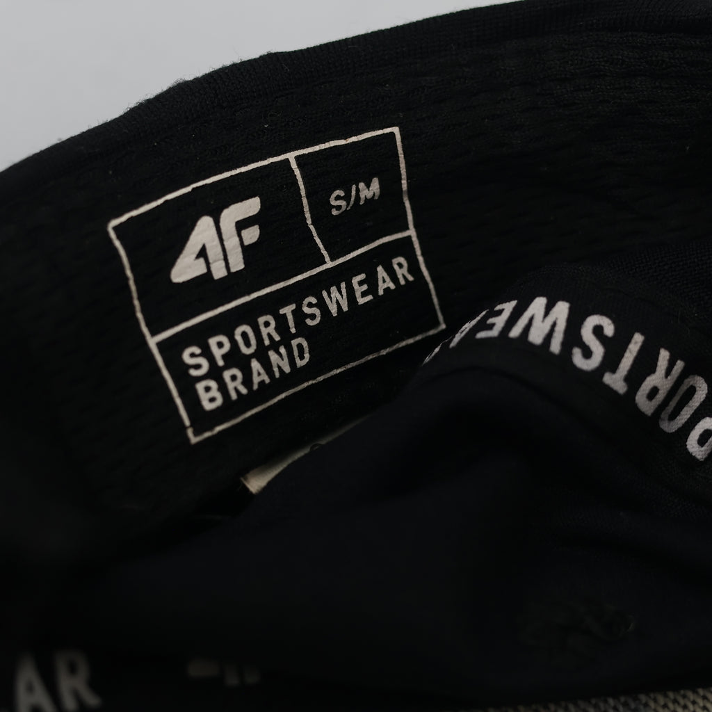 Thrifted 4F Minimalist Matte Black Athletic Hat | Size S/M