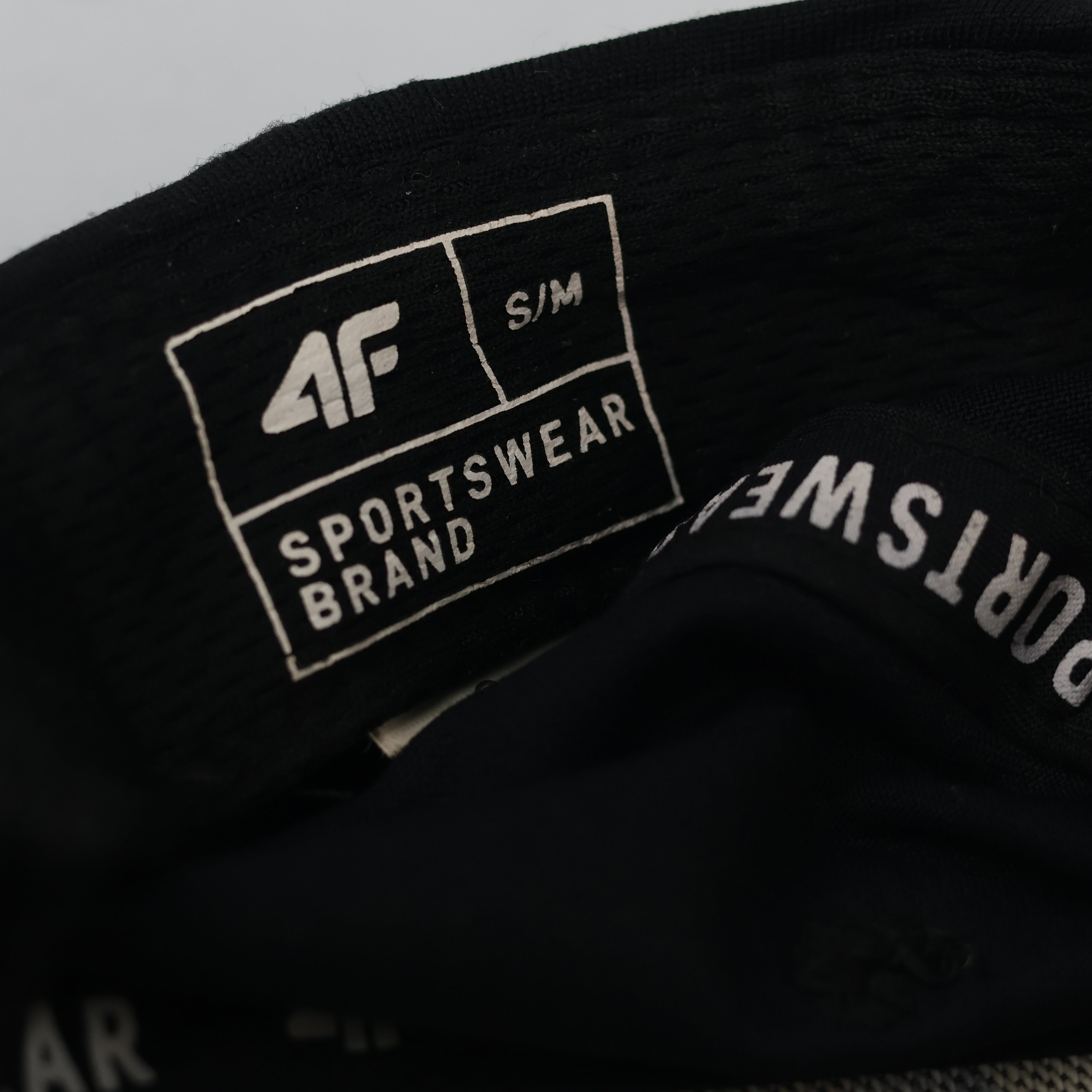 Thrifted 4F Minimalist Matte Black Athletic Hat | Size S/M