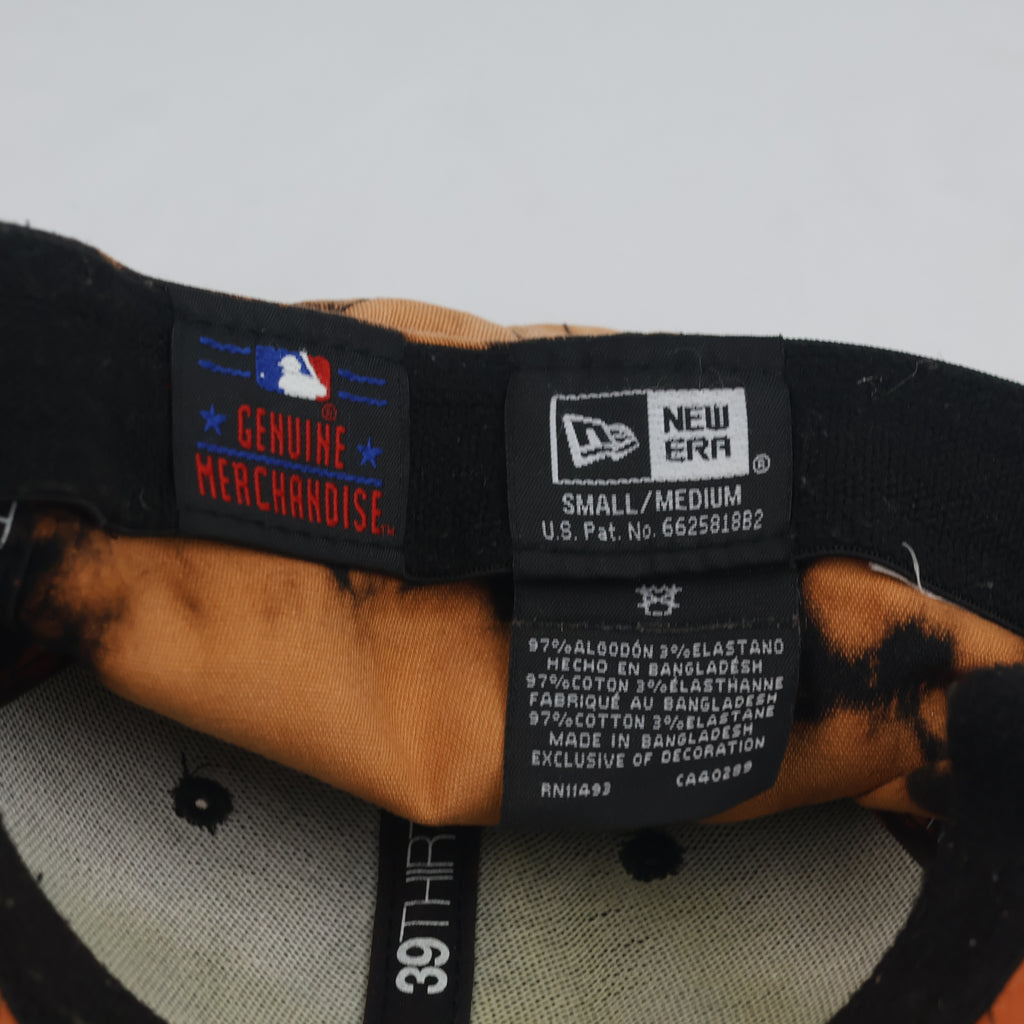Thrifted New York Yankees Tie-Dye Brown Baseball Cap (57cm) | 10539