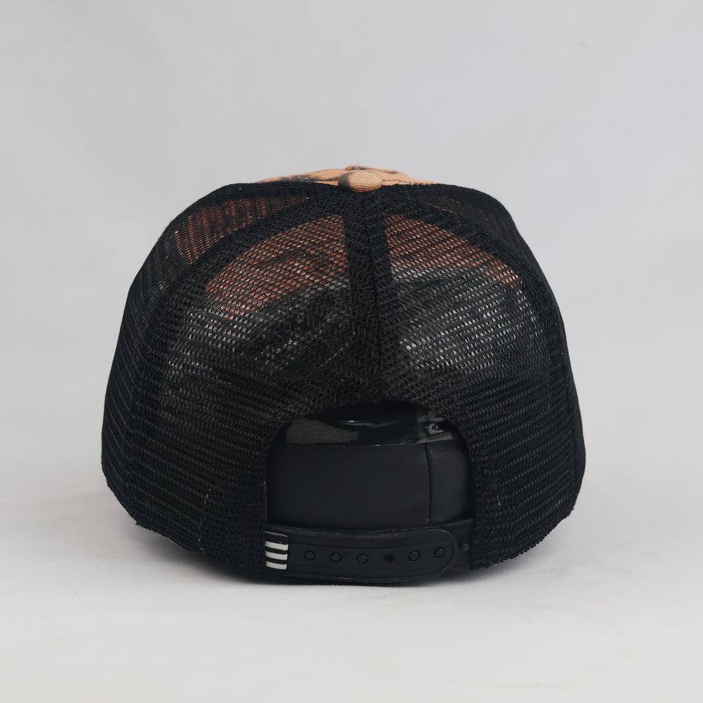 Thrifted Adidas Orange & Black Splatter Snapback Cap (57-58cm) | 10536