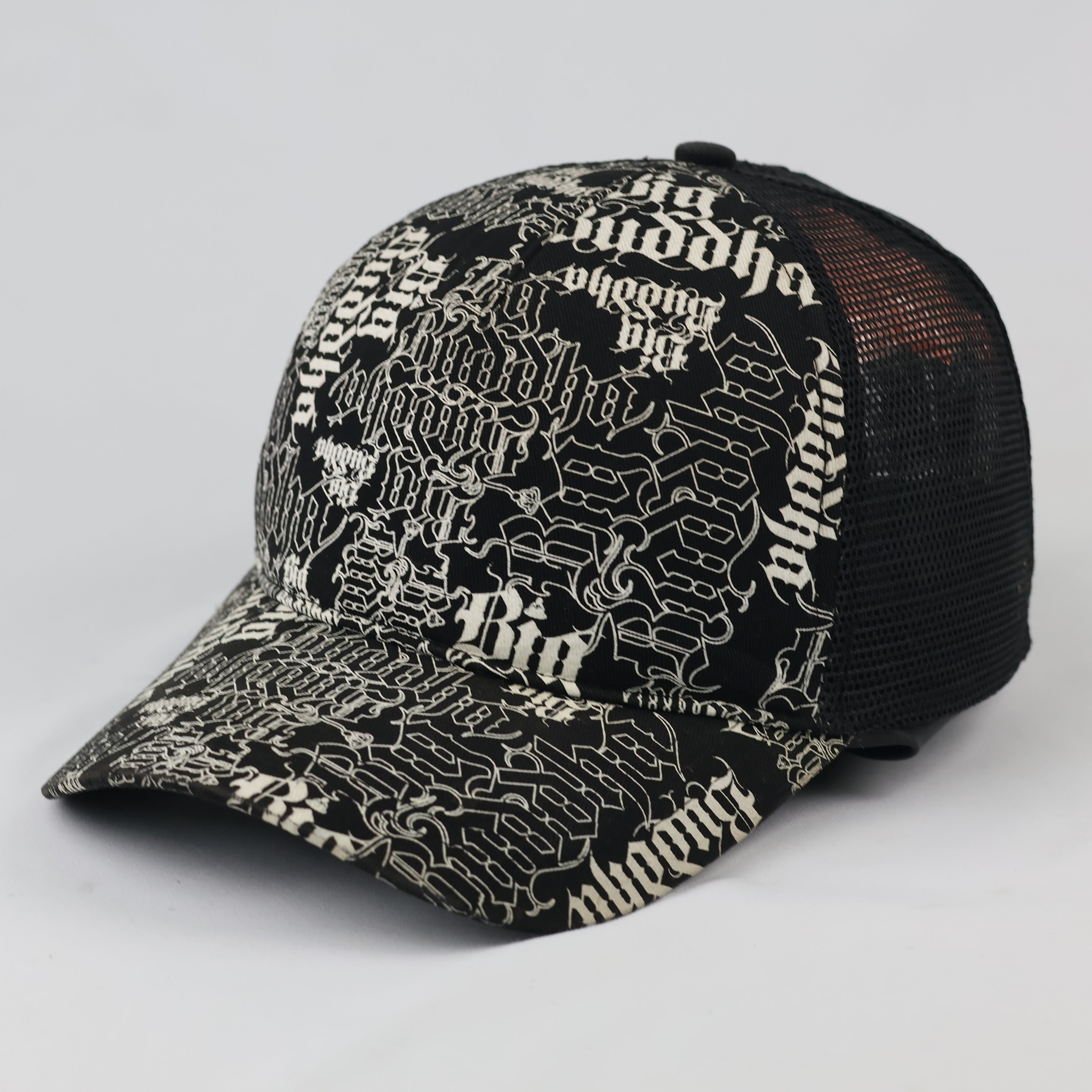 Thrifted Big Buddha Y2K All-Over Print Trucker Cap | Size 56-58 cm