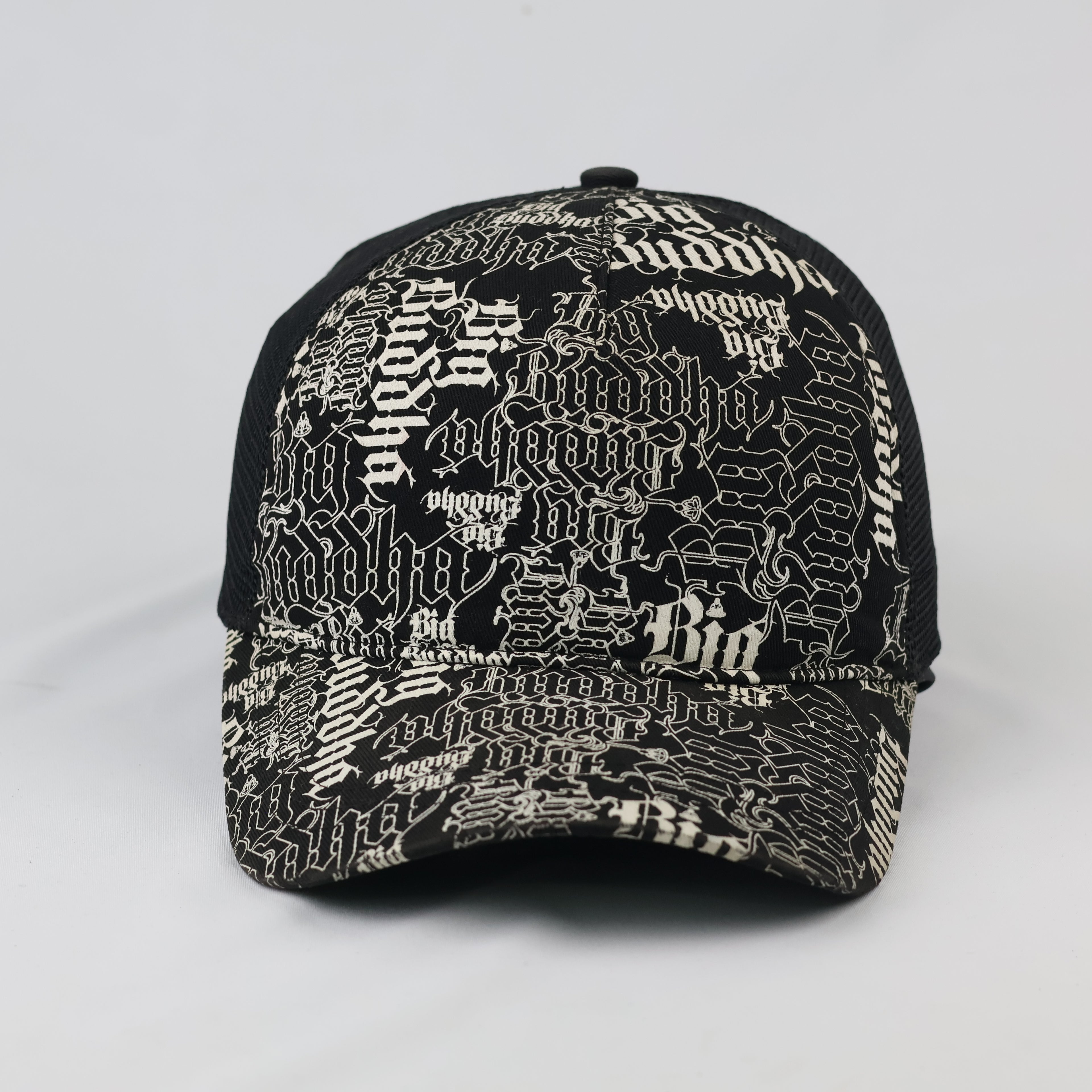 Thrifted Big Buddha Y2K All-Over Print Trucker Cap | Size 56-58 cm