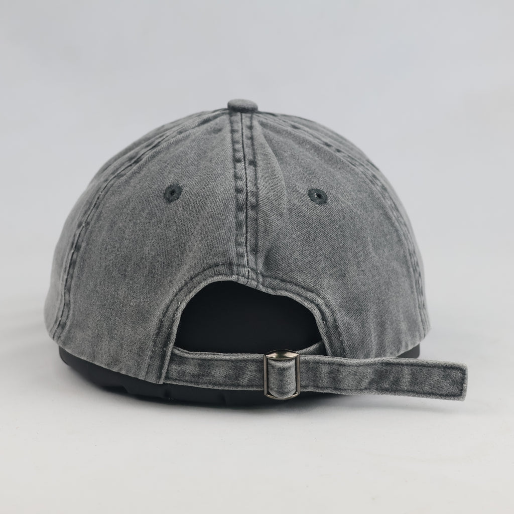 Thrifted Vintage Grey Zion National Park Leather Patch Baseball Cap (56–57 cm) | 10548