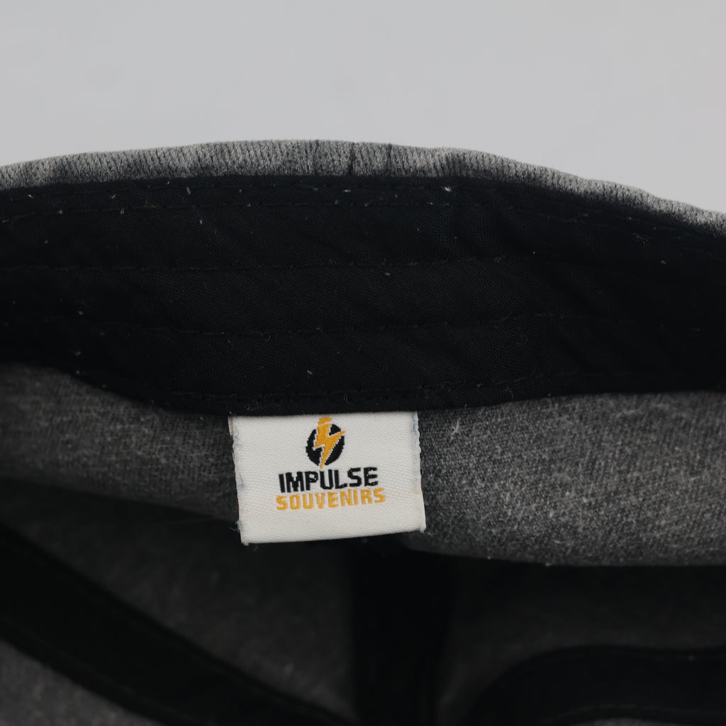 Thrifted Vintage Grey Zion National Park Leather Patch Baseball Cap (56–57 cm) | 10548