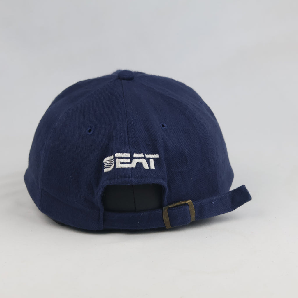 Thrifted Navy Blue SEAT Erster Cotton Baseball Cap (57cm) | 10587