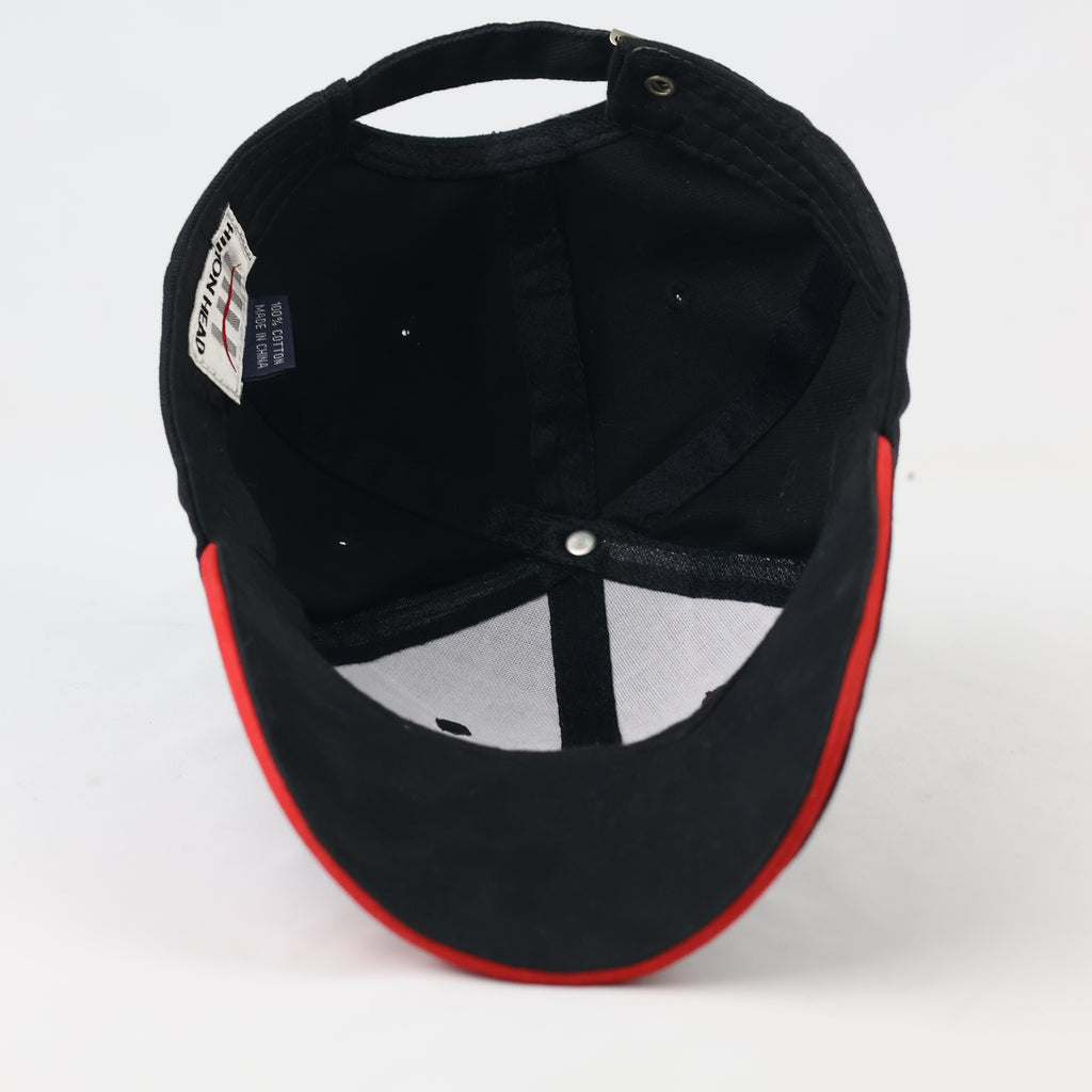 Thrifted Hilton Head MAN Trucking Black & Red Cap